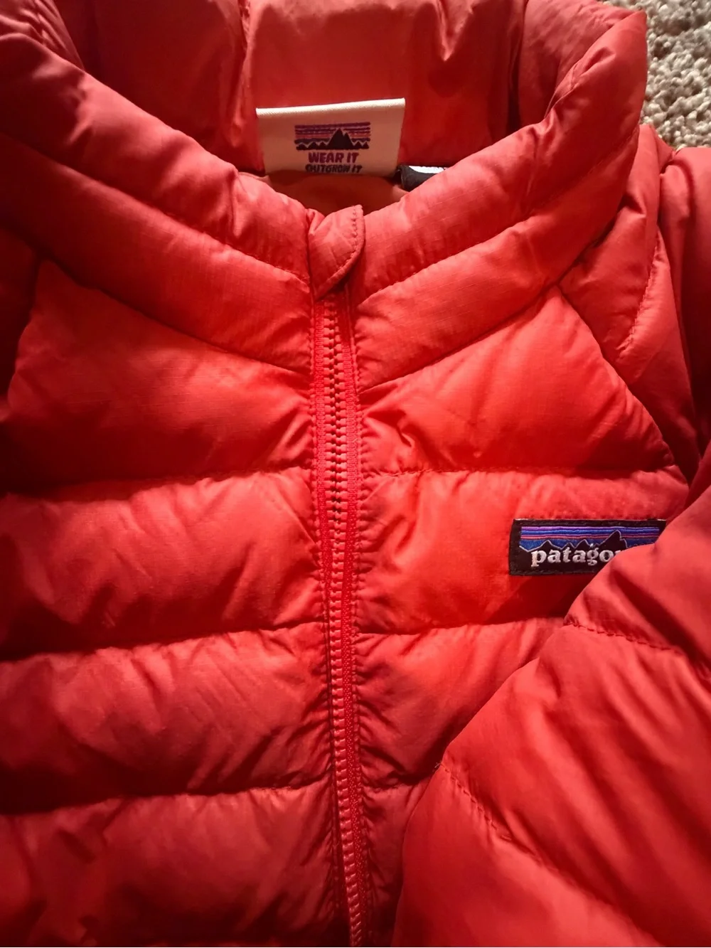 Patagonia Kids Baby Down Jacket Puffer Jacket in Orange